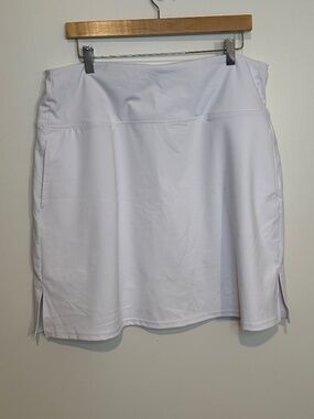 Womens Activewear Skirt White 2X